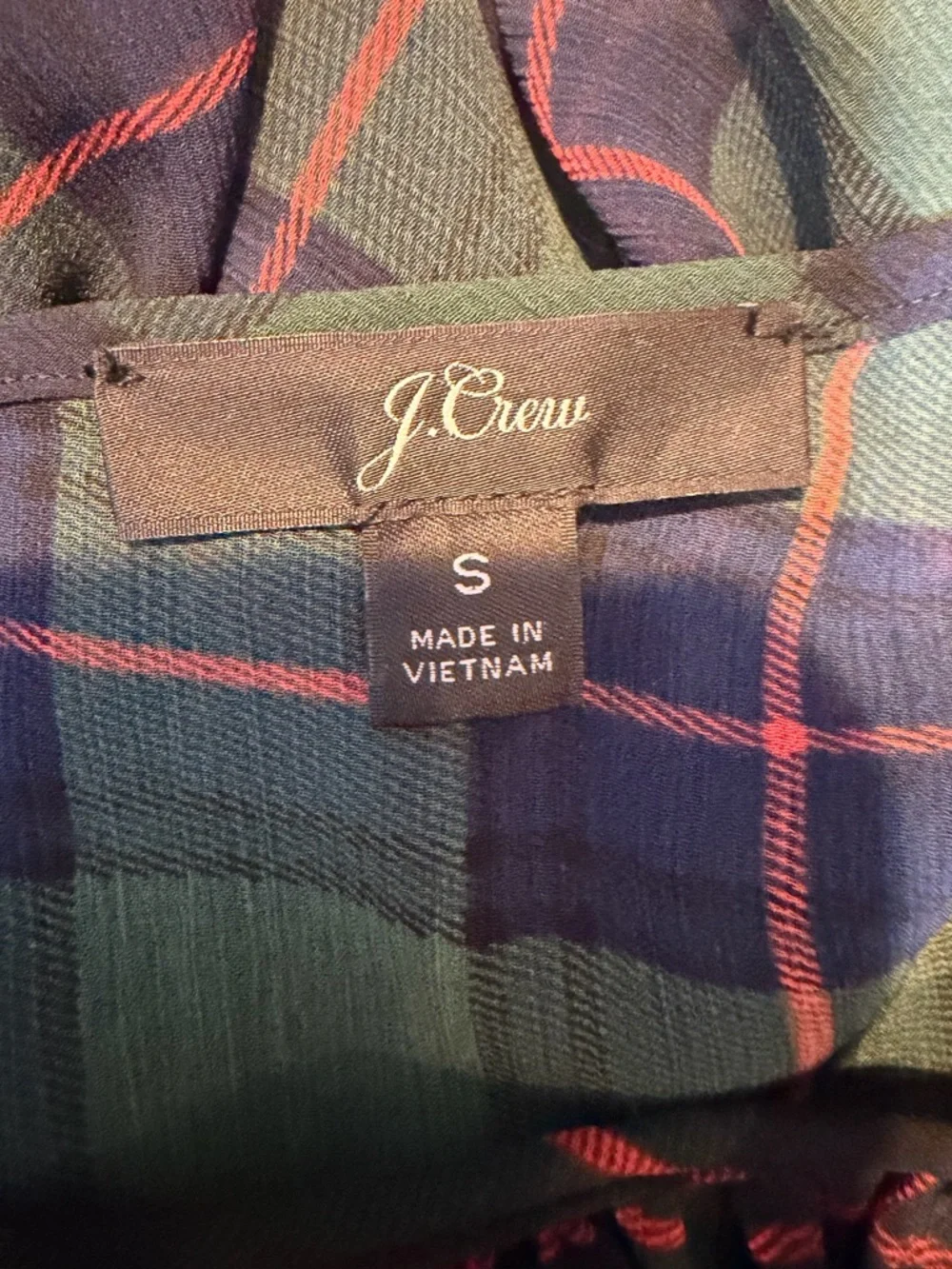 J. Crew lightweight plaid